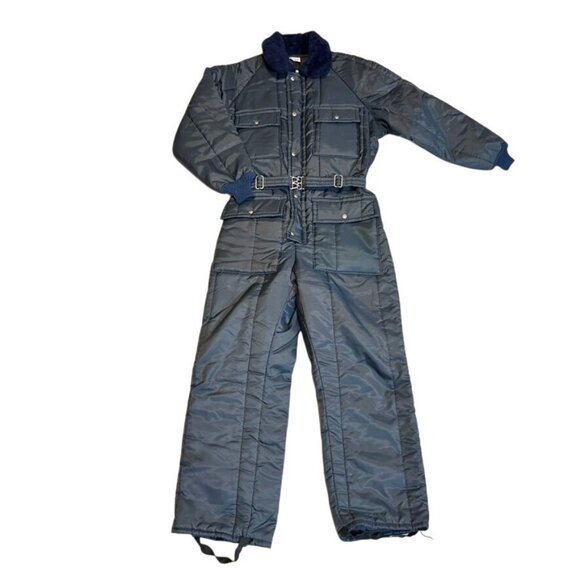 Vintage WALLS BLIZZARD PRUF Insulated Coverall Winter Weather Suit Mens LARGE - Picture 1 of 11